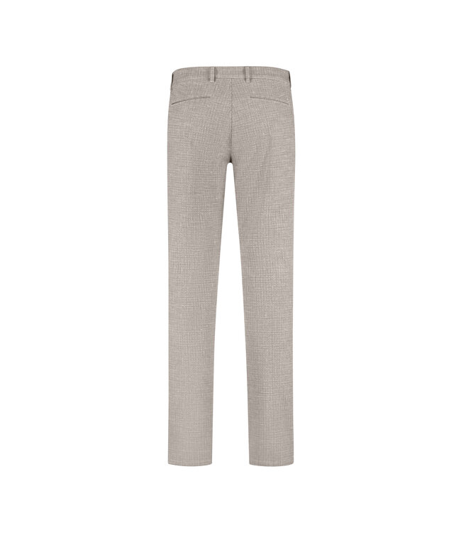 pleated chino beige print