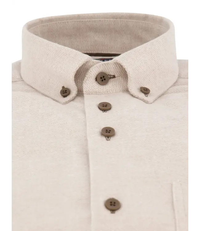 regular fit overhemd beige