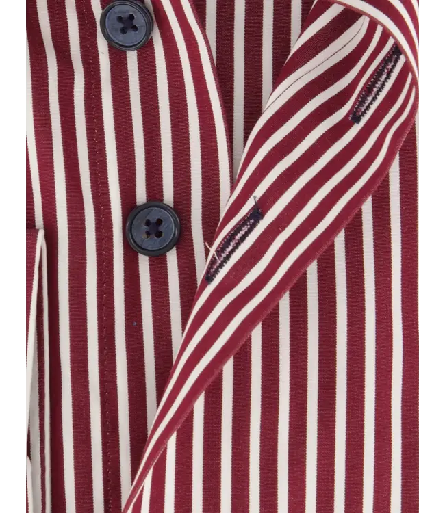 regular fit overhemd bordeaux streep