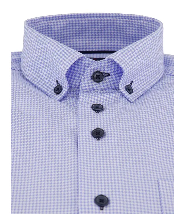regular fit overhemd lichtblauw print