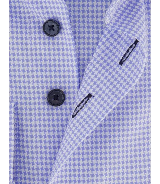 regular fit overhemd lichtblauw print
