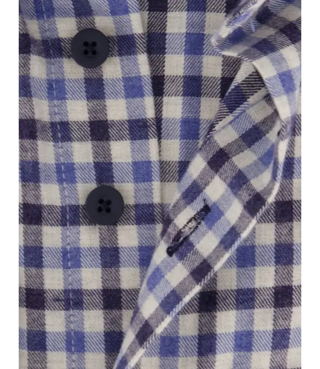 regular fit overhemd blauw ruit