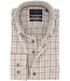 regular fit overhemd bruin ruit
