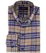 regular fit overhemd blauw ruit