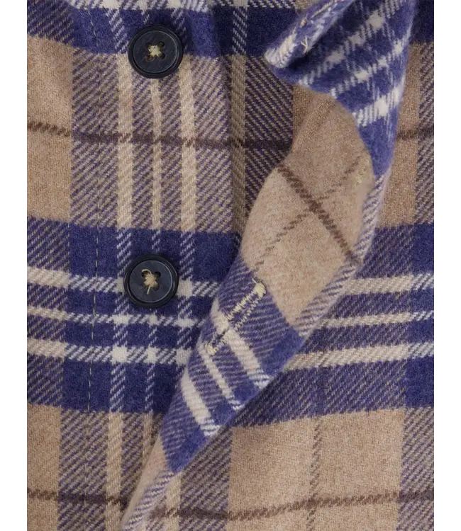 regular fit overhemd blauw ruit