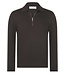 tennis half zip trui bruin