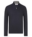 wollen half zip trui marine