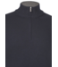 wollen half zip trui marine