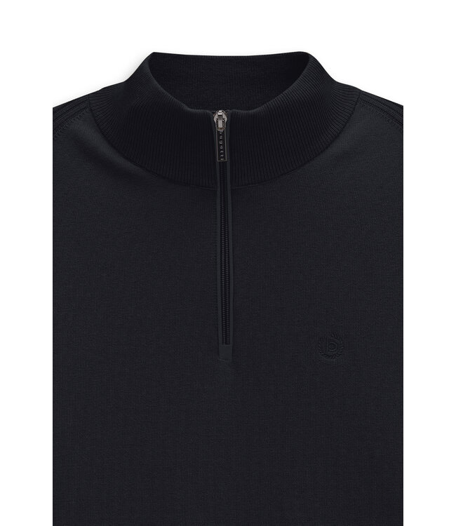 half zip trui katoen cashmere marine