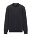 half zip trui katoen cashmere marine rib