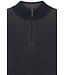 half zip trui katoen cashmere marine rib