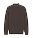 half zip trui bruin