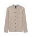 dun gebreid knoopvest taupe