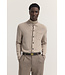 dun gebreid knoopvest taupe