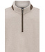 half zip trui beige