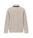 half zip trui beige