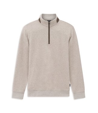 Bugatti half zip trui beige