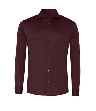 Desoto Luxury jersey overhemd bordeaux