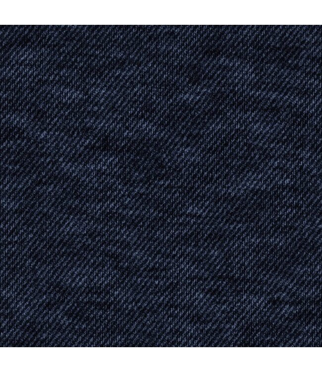 zip jersey polo donkerblauw