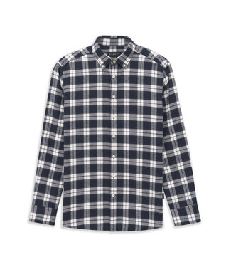 Bugatti regular fit overhemd blauw ruit