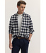 regular fit overhemd blauw ruit