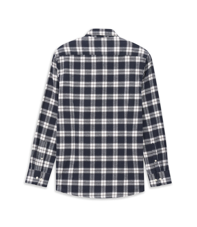 regular fit overhemd blauw ruit