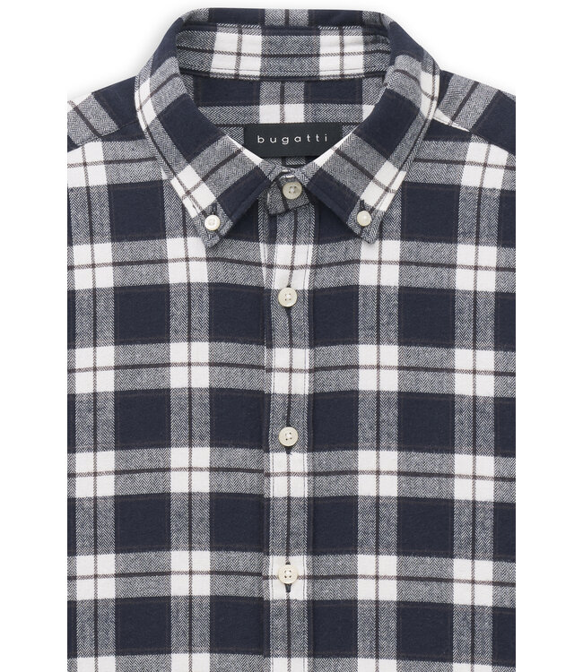 regular fit overhemd blauw ruit
