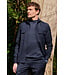 wol stretch overshirt donkerblauw