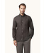 regular fit flanel overhemd bruin