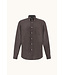 regular fit flanel overhemd bruin