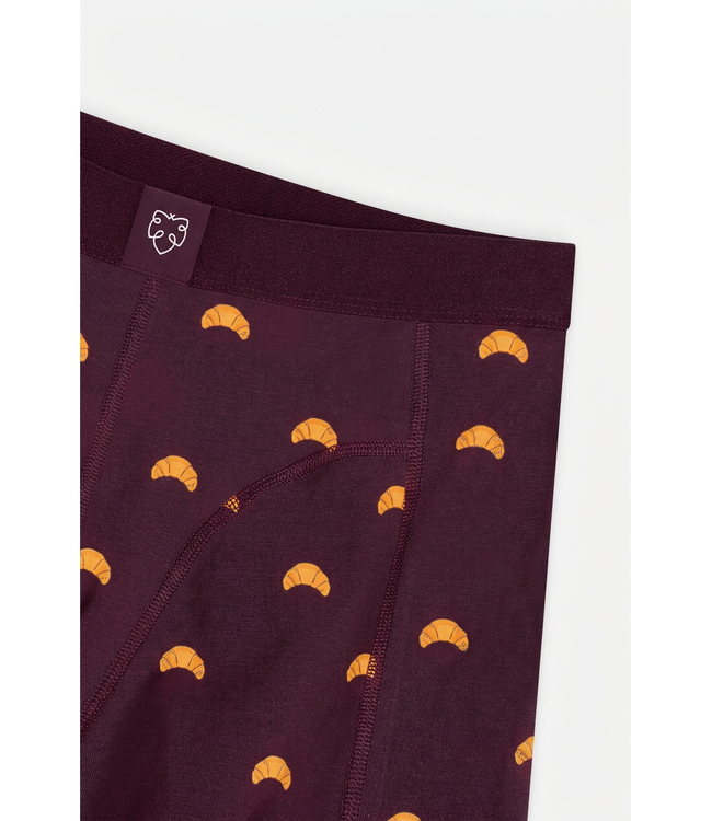 boxer Croissant Burgundy