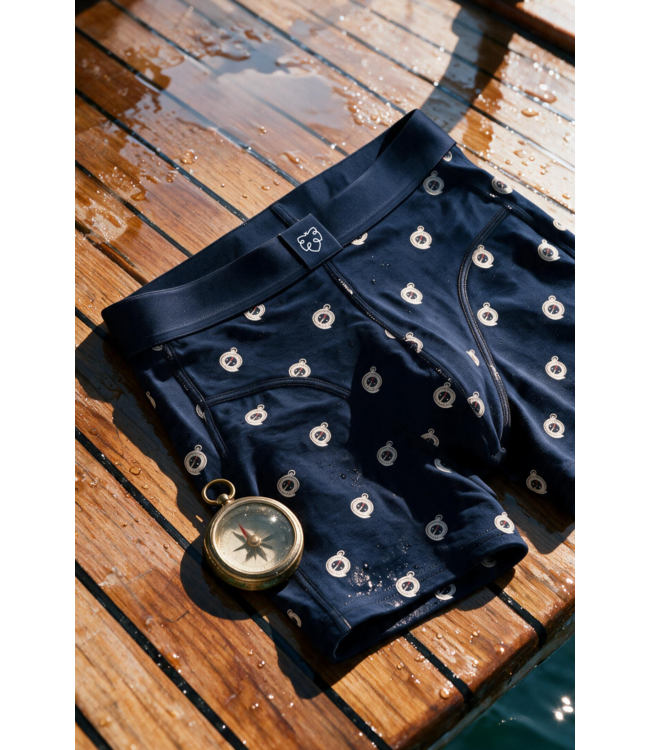 boxer Navy Compass