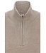 half zip schipperstrui beige