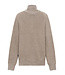half zip schipperstrui beige