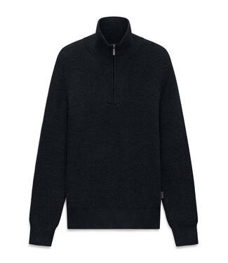 Bugatti half zip schipperstrui marine