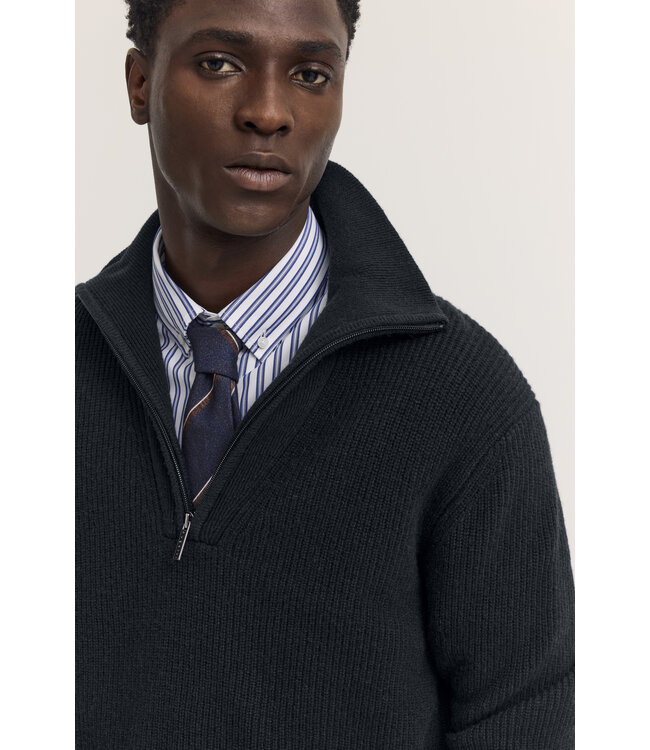 half zip schipperstrui marine
