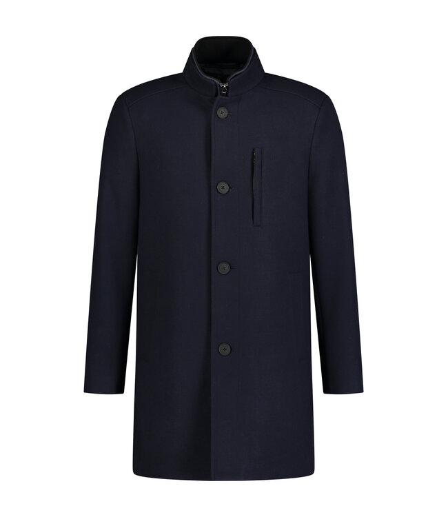 coat met uitritsbare windstopper marine