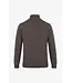 half zip kabel trui bruin