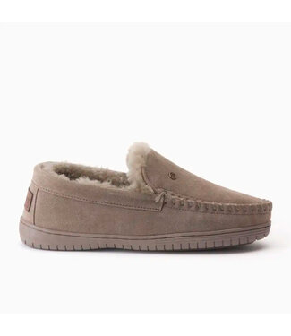 Warmbat Grizzly suède pantoffel moss