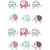 Creotime 3D stickers Olifant h:25mm d:31mm 12st