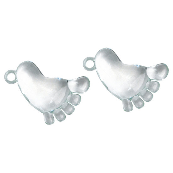 Rayher Acryl Hanger Voet 3,8cm Blauw 2st