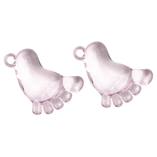 Rayher Acryl Hanger Voet 3,8cm Roze 2st