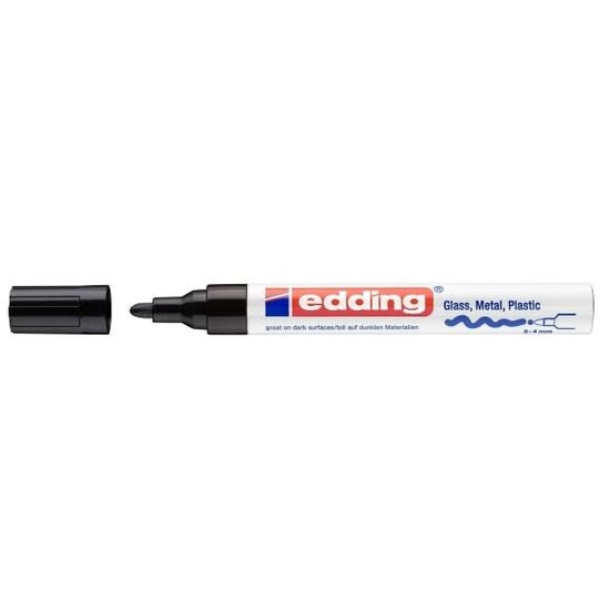 Edding Edding 751 Glanslakmarker Zwart