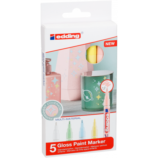 Edding Edding 751 Glanslakmarker Set Pastels 5st