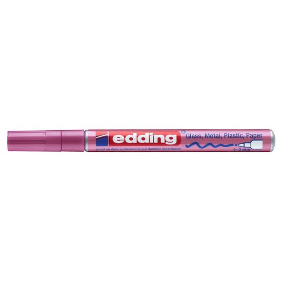 Edding Edding 751 Glanslakmarker Metallic Roze