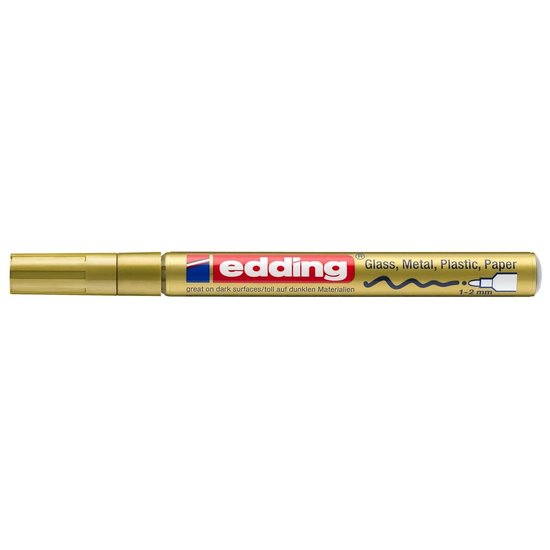 Edding Edding 751 Glanslakmarker Metallic Goud