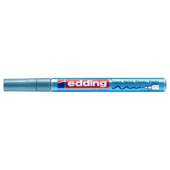 Edding Edding 751 Glanslakmarker Metallic Blauw