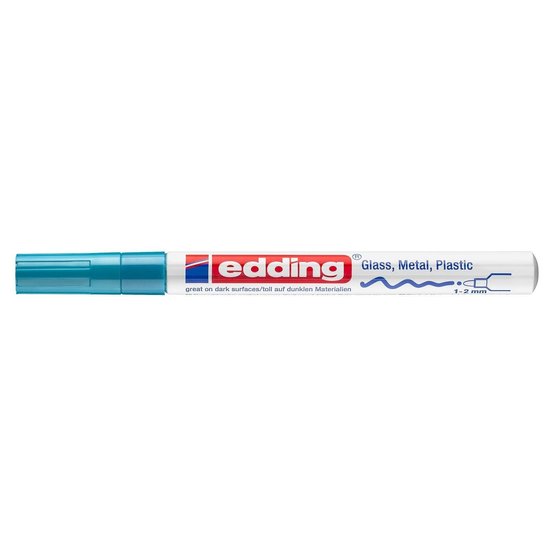 Edding Edding 751 Glanslakmarker Licht Blauw