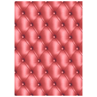 Vel Decopatch papier Patroon Chesterfield rood
