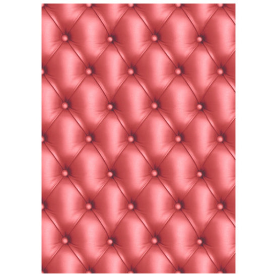 Decopatch Vel Decopatch papier Patroon Chesterfield rood